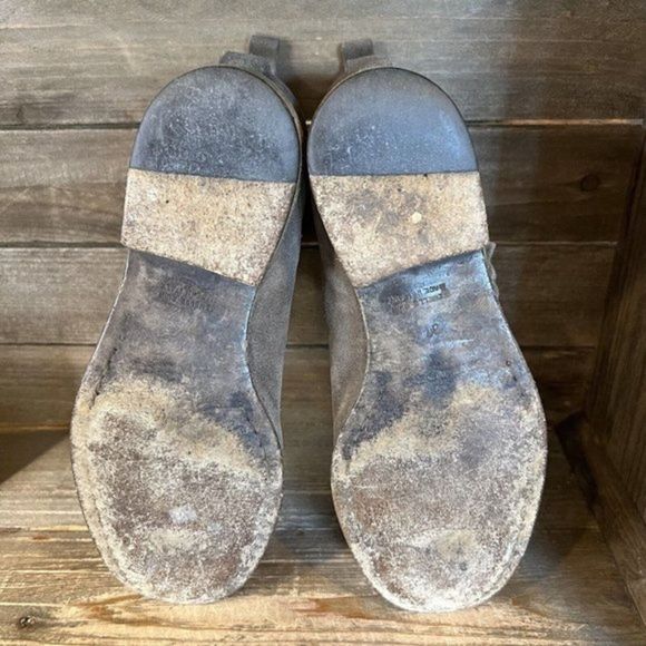 Womens Sartore Gray Suede Double Monk Strap Ankle Boots Size EUR 37 US 6.5-7 GUC - Picture 5 of 6